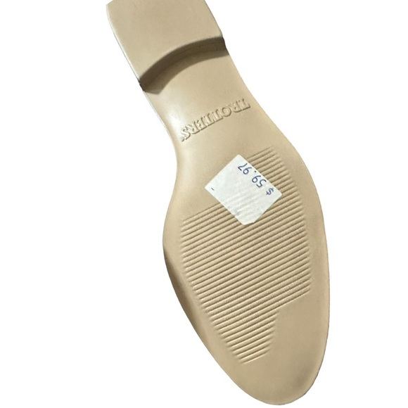 Trotters NWT Size 9 Taupe Herringbone Leather Liz Loafers Slip On Comfor… - Picture 4 of 4